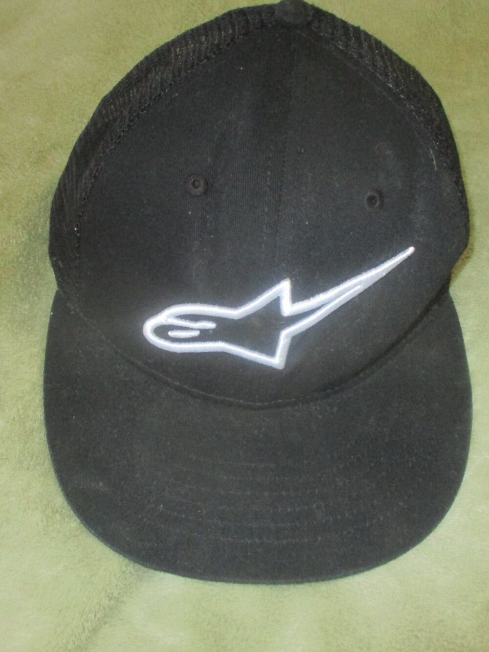 AlpineStars Black Mesh Snapback OS Fits Most